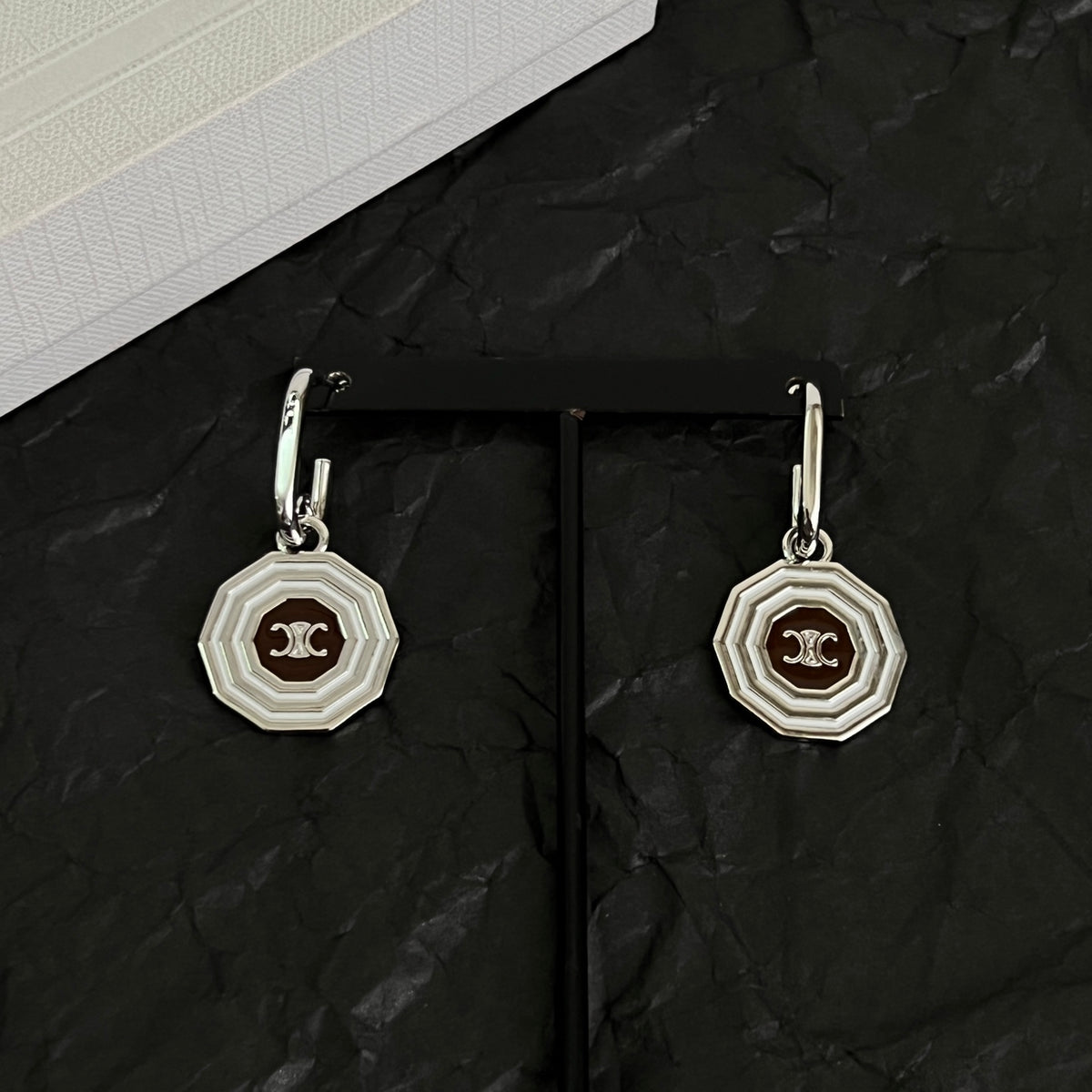 minimalist Stud Earrings for women - alternate angle view 5