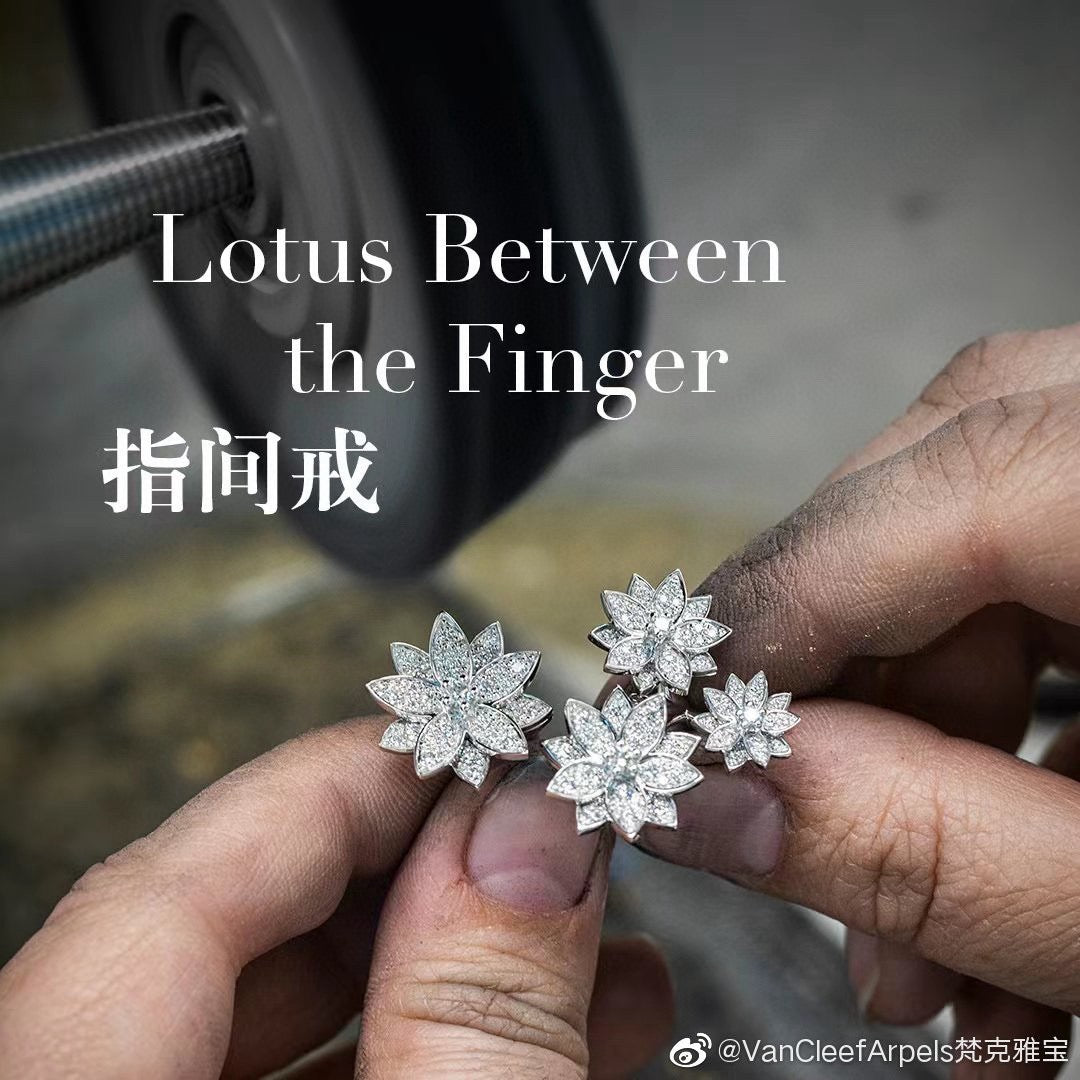 white gold floral Ring for women - alternate angle view 6