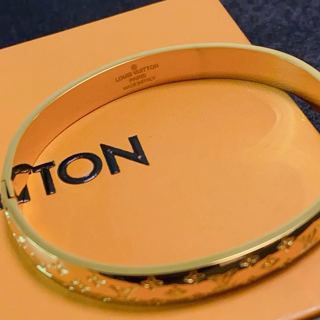white letter Bangle for women - alternate angle view 5