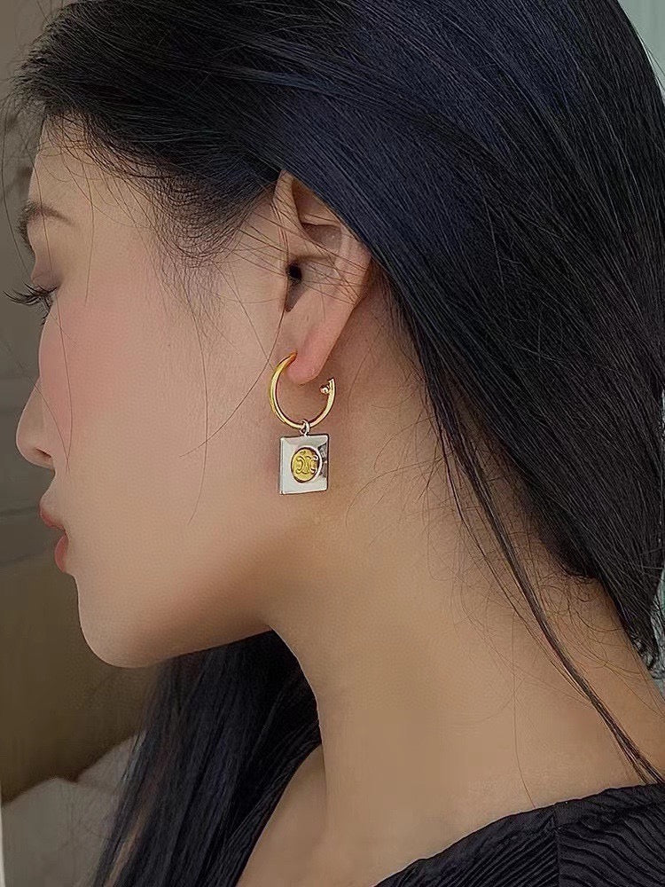 unique Drop Earrings for women - alternate angle view 2