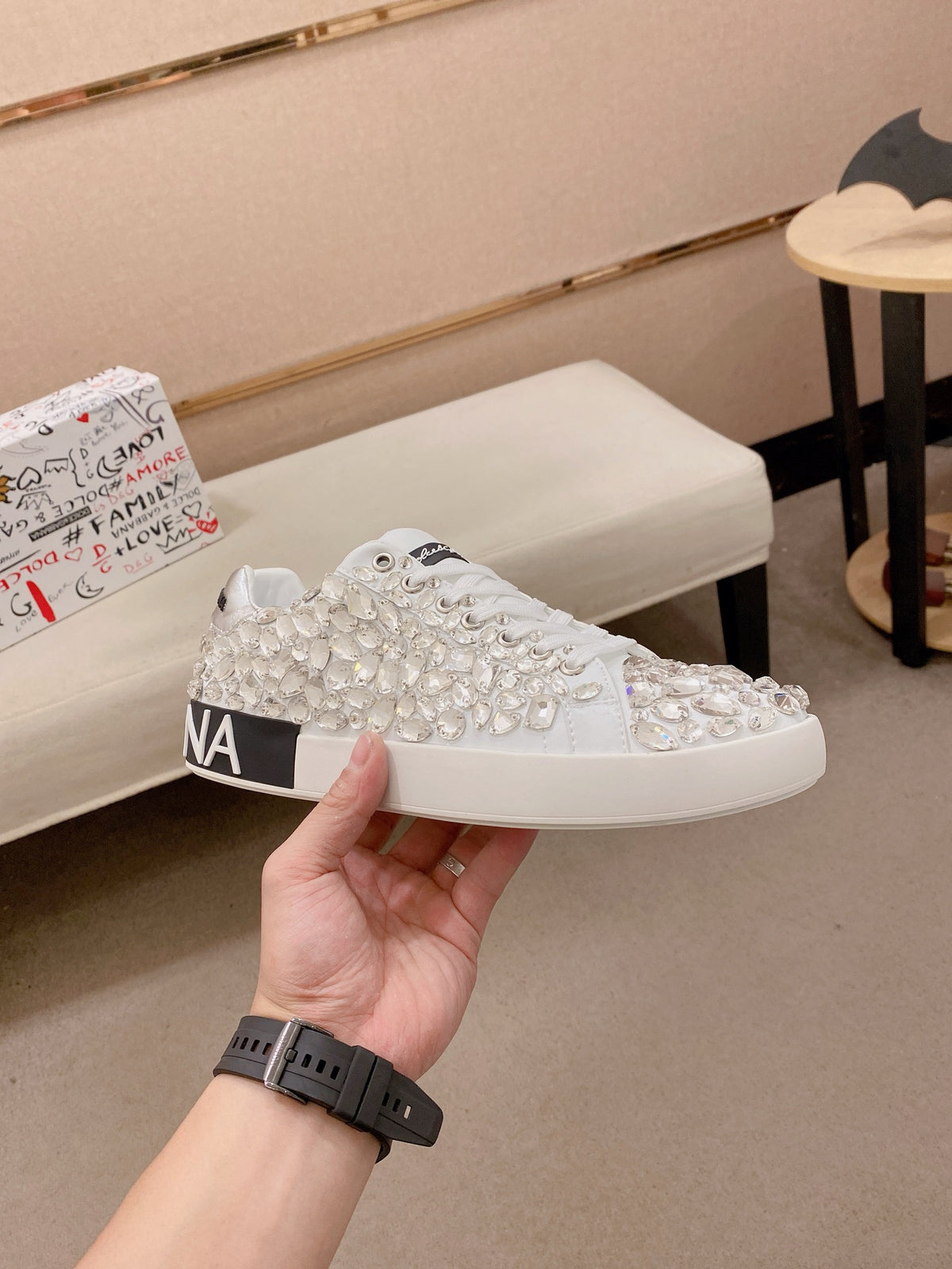 Dolce & Gabbana DG Couple's Athletic Casual Sneakers