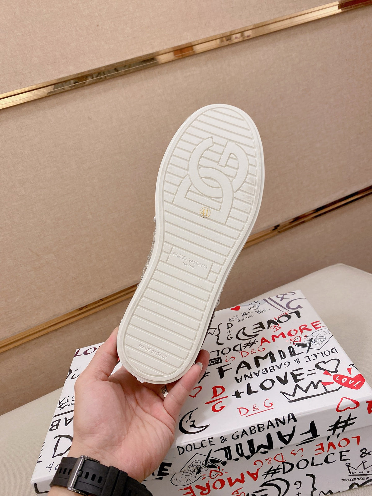 Dolce & Gabbana DG Couple's Athletic Casual Sneakers