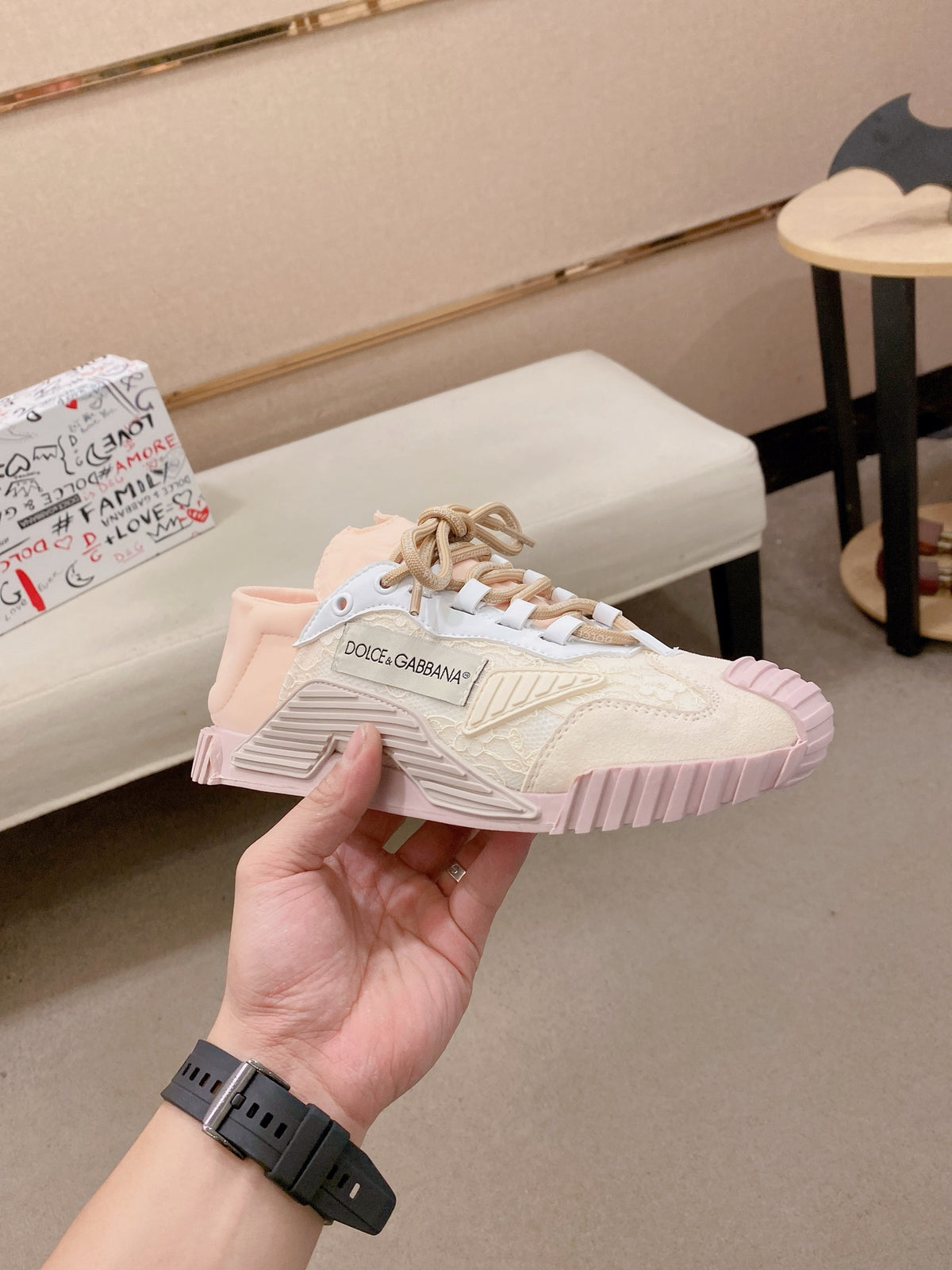 Dolce & Gabbana DG Couple's Athletic Casual Sneakers