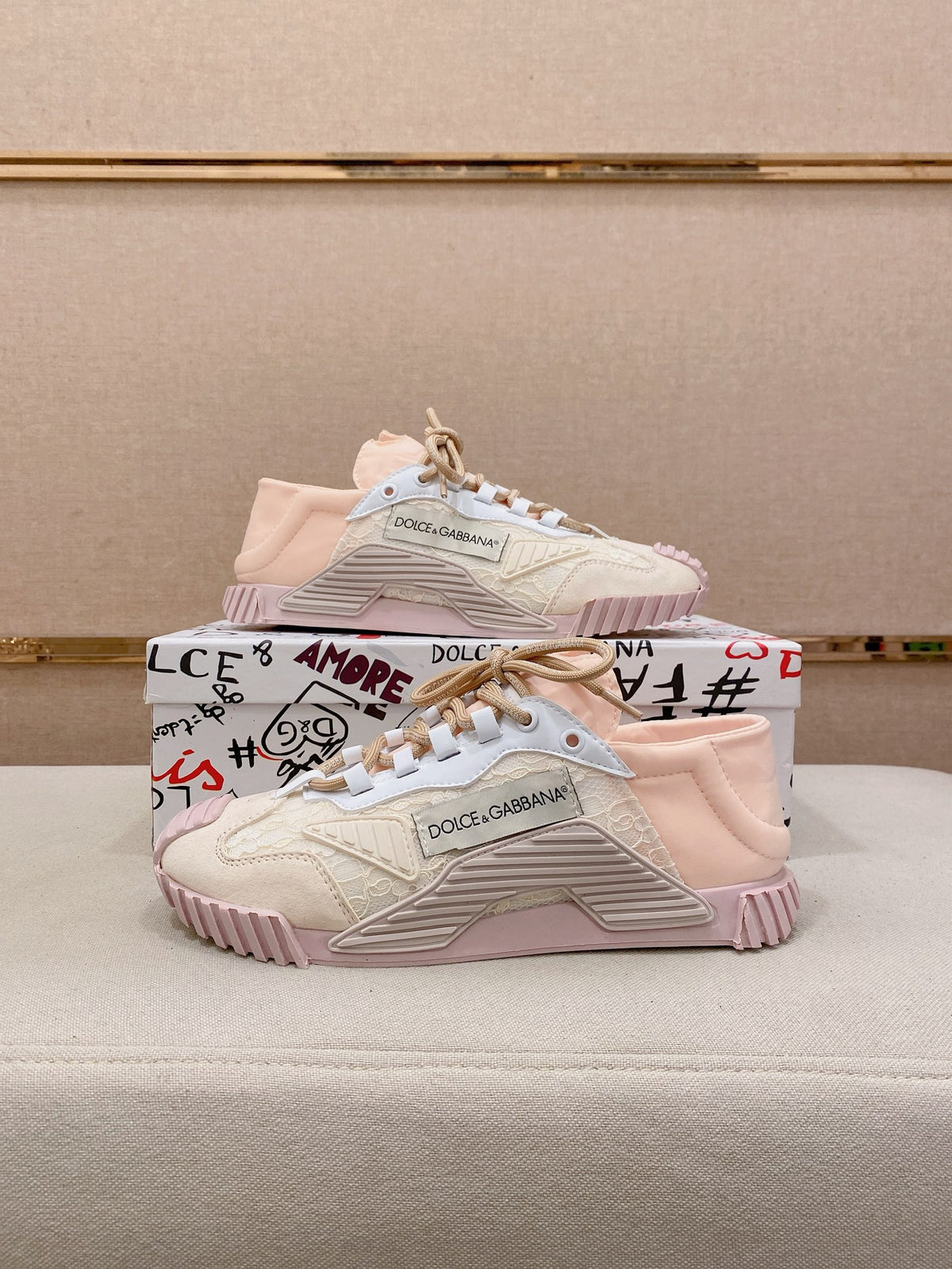 Dolce & Gabbana DG Couple's Athletic Casual Sneakers