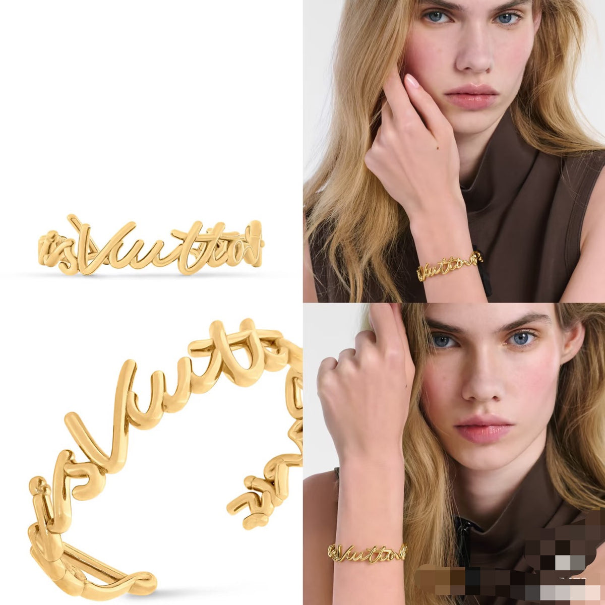 letter Bangle for women - product detail view