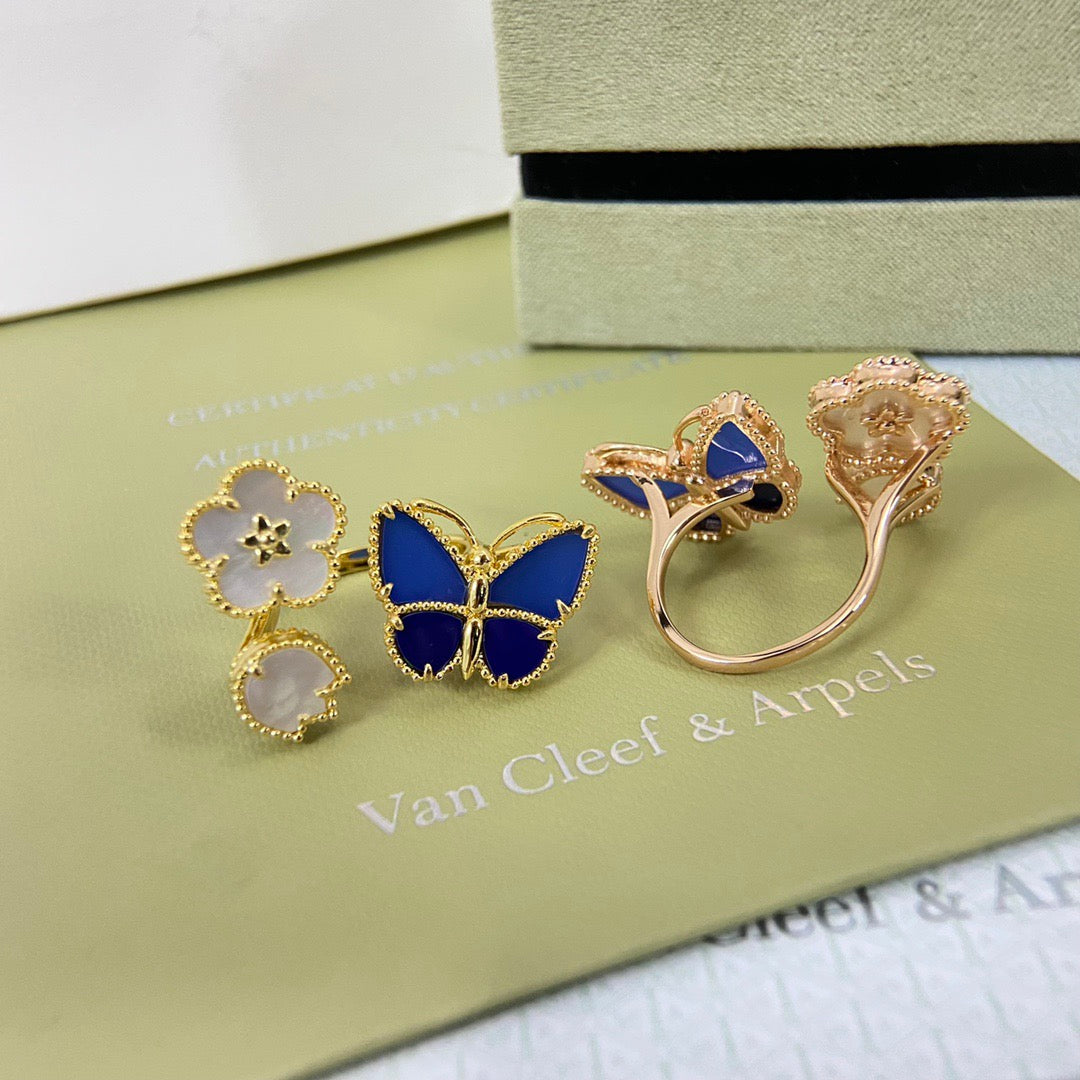 gold butterfly Ring for women - alternate angle view 3