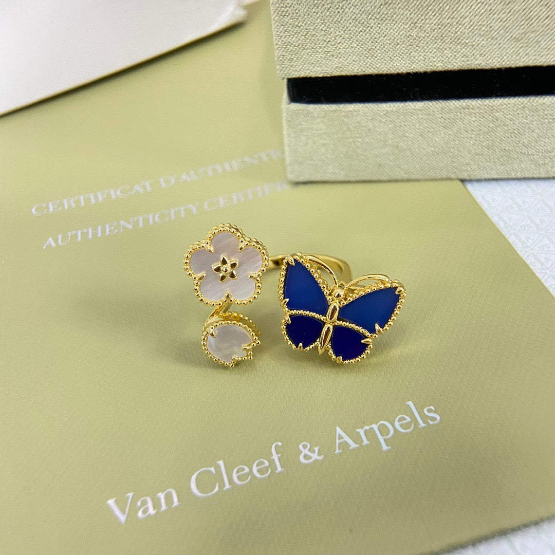 gold butterfly Ring for women - alternate angle view 4