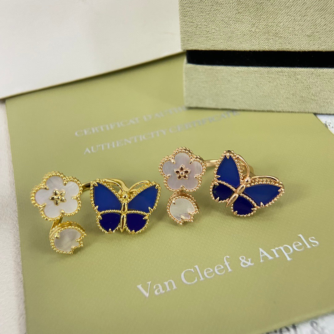 gold butterfly Ring for women - alternate angle view 2