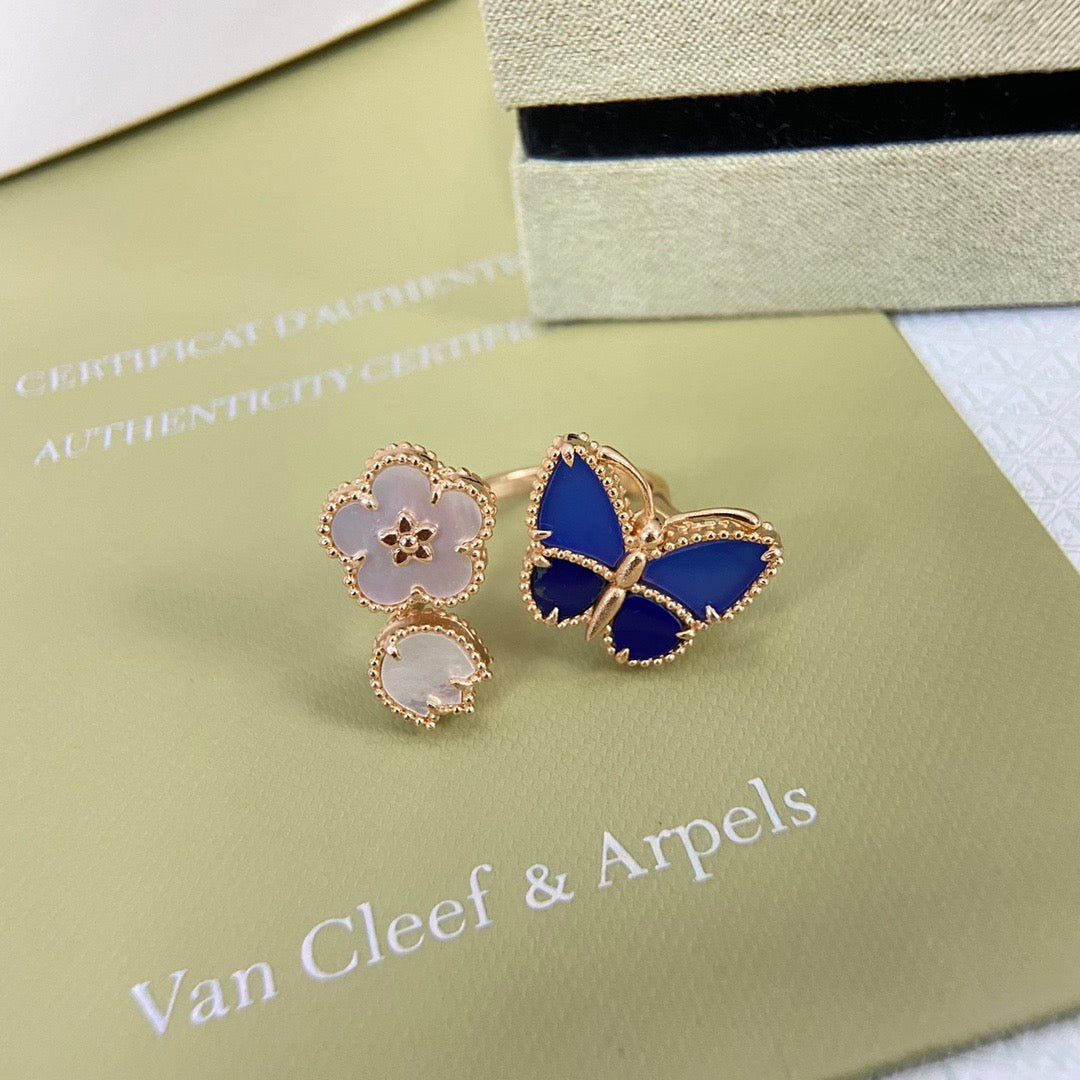 gold butterfly Ring for women - alternate angle view 5