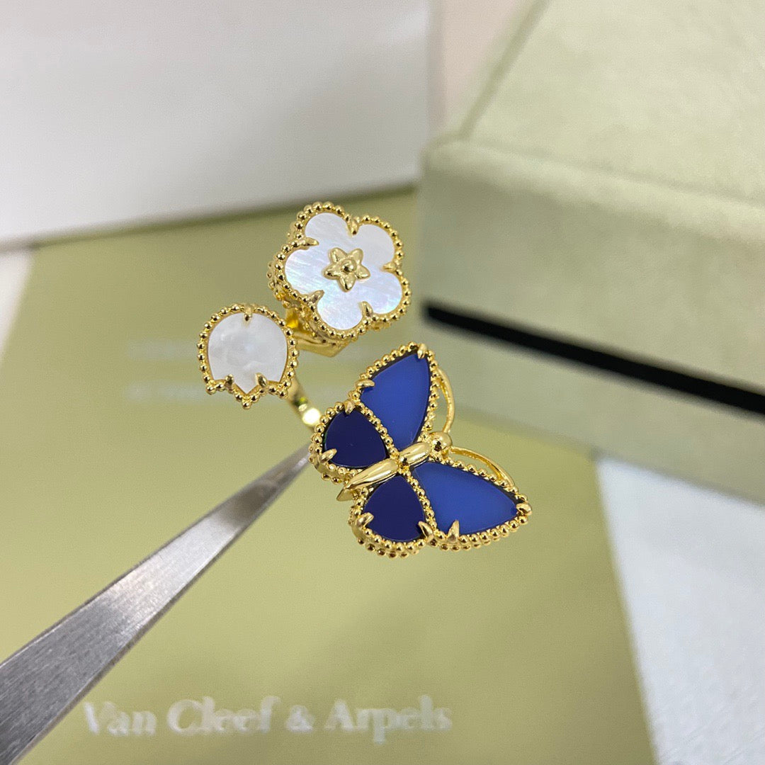 gold butterfly Ring for women - alternate angle view 6