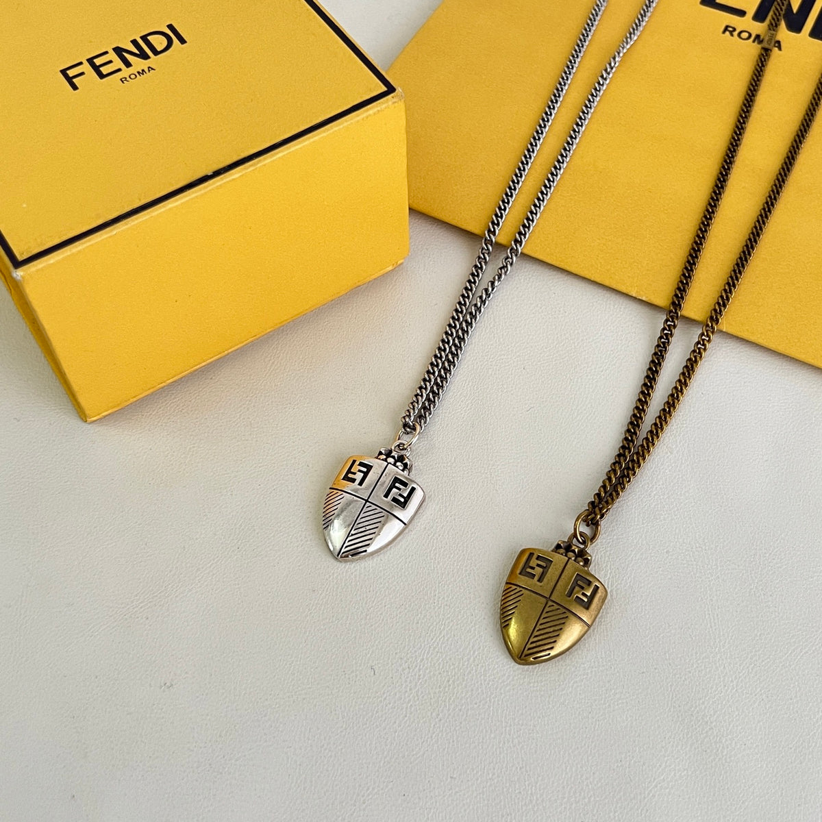 beige Necklace for kids - alternate angle view 3