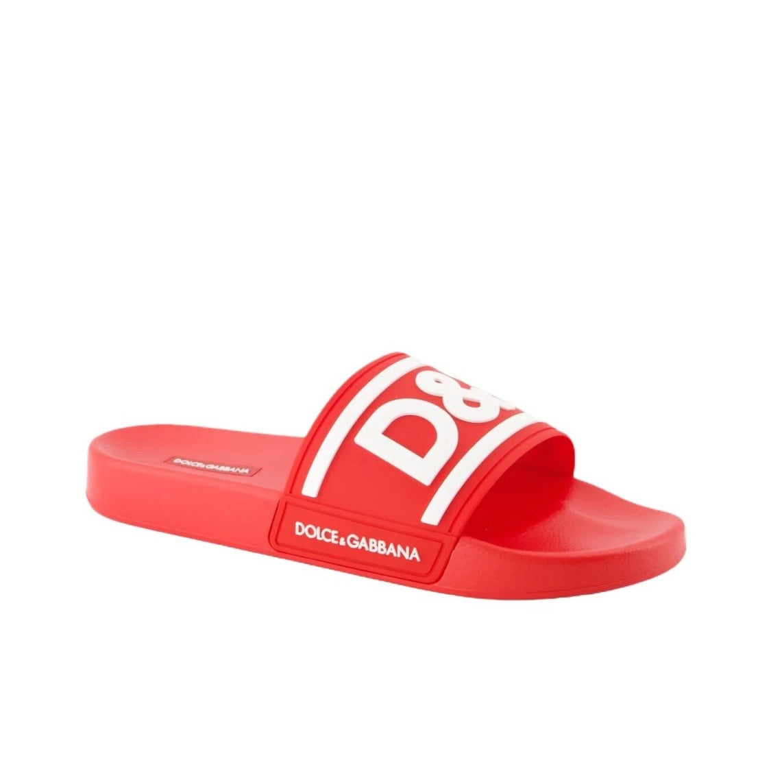 Dolce & Gabbana DG Men's Embossed-Logo PVC Slides