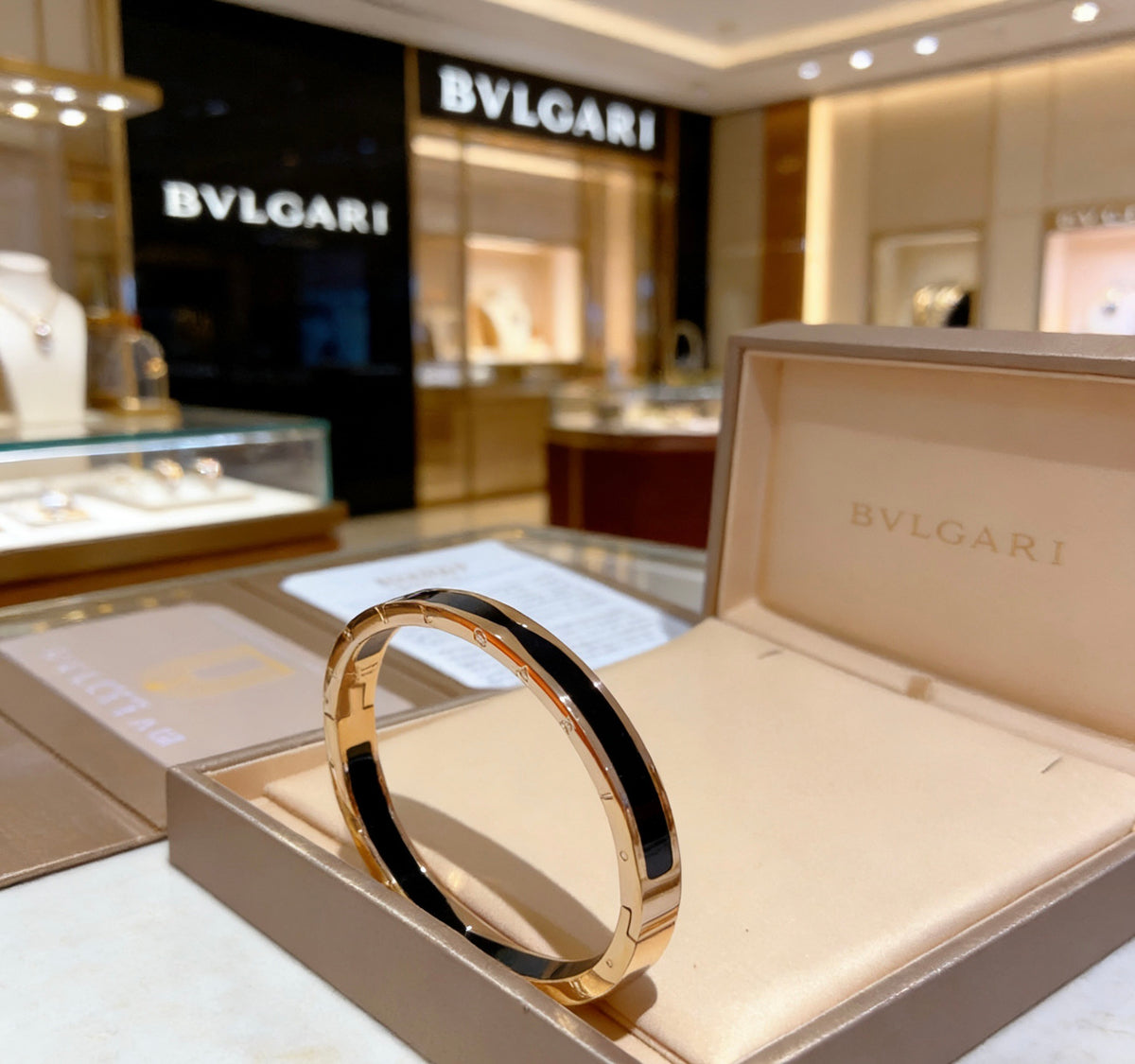 gold metal snake Bangle for women - alternate angle view 2