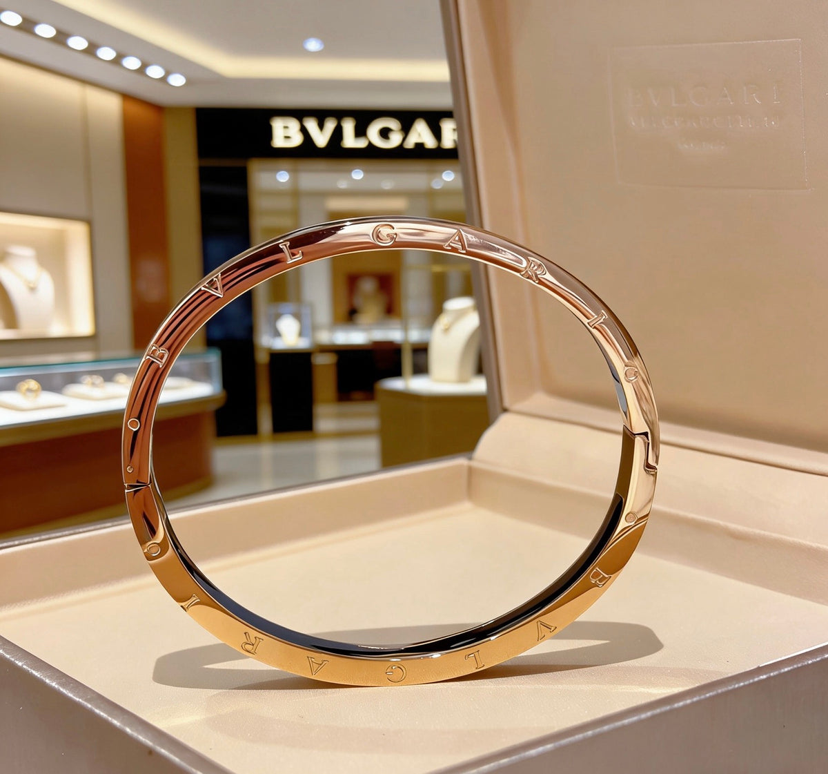 gold metal snake Bangle for women - alternate angle view 6