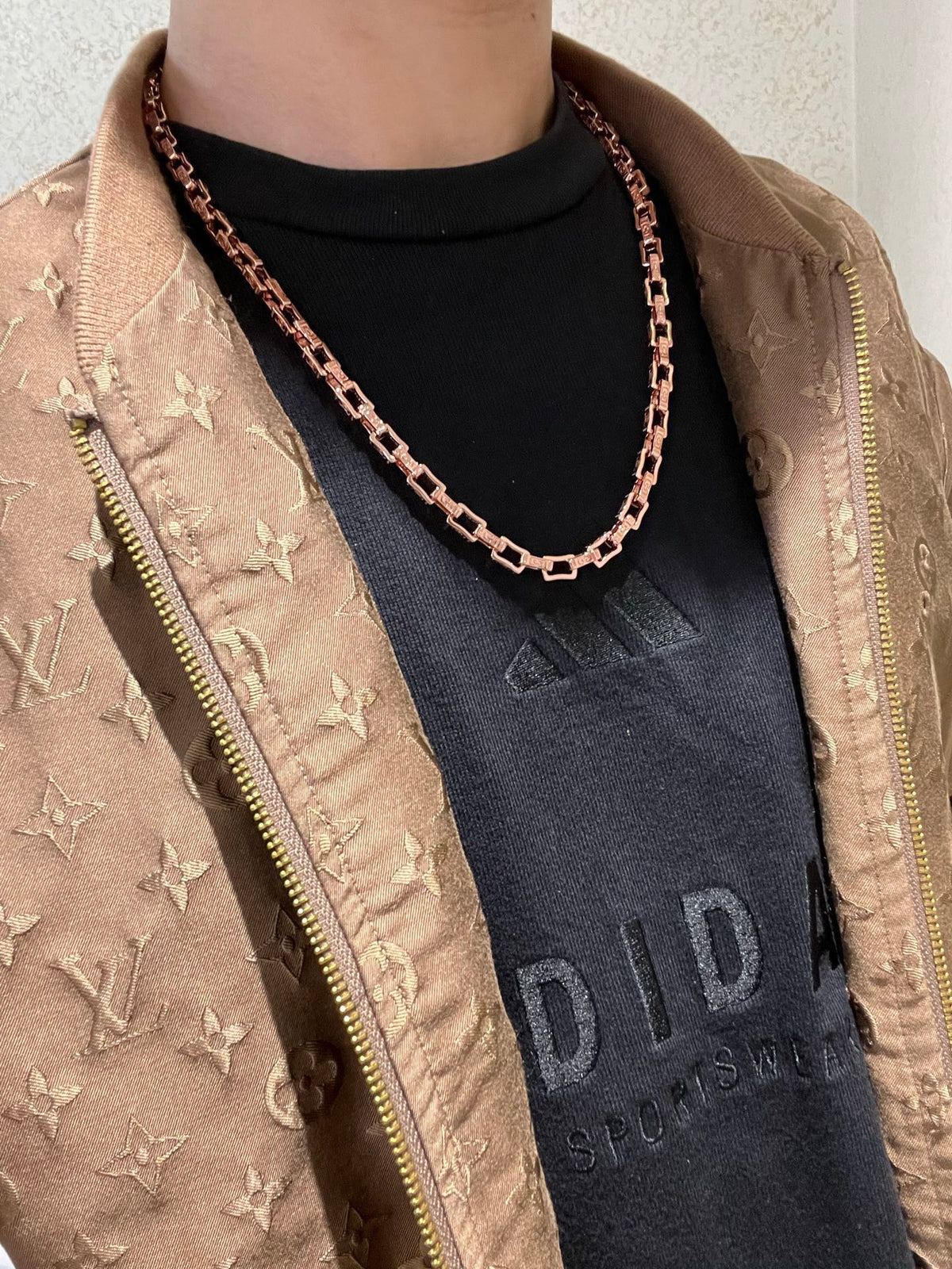 gold minimalist Ring for men - alternate angle view 9