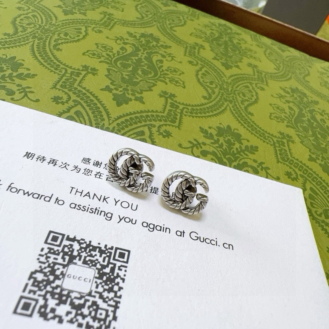 antique vintage Stud Earrings for women - alternate angle view 6