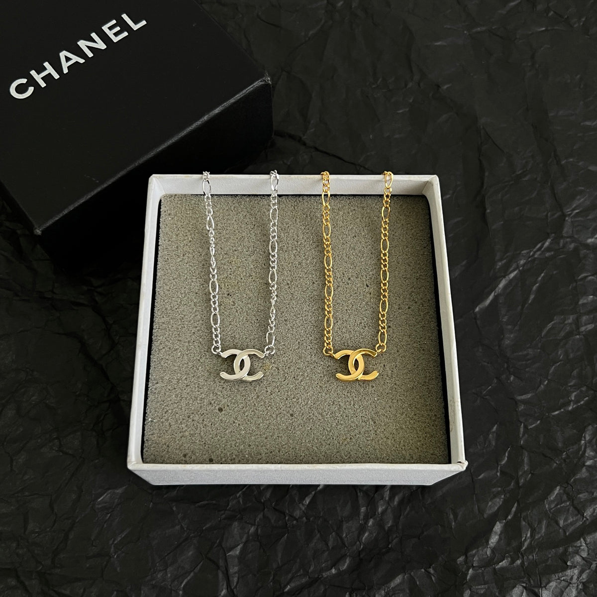 double c Necklace for women - alternate angle view 3