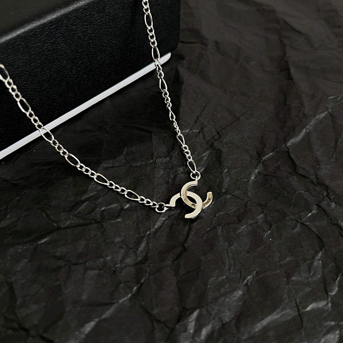 double c Necklace for women - alternate angle view 4