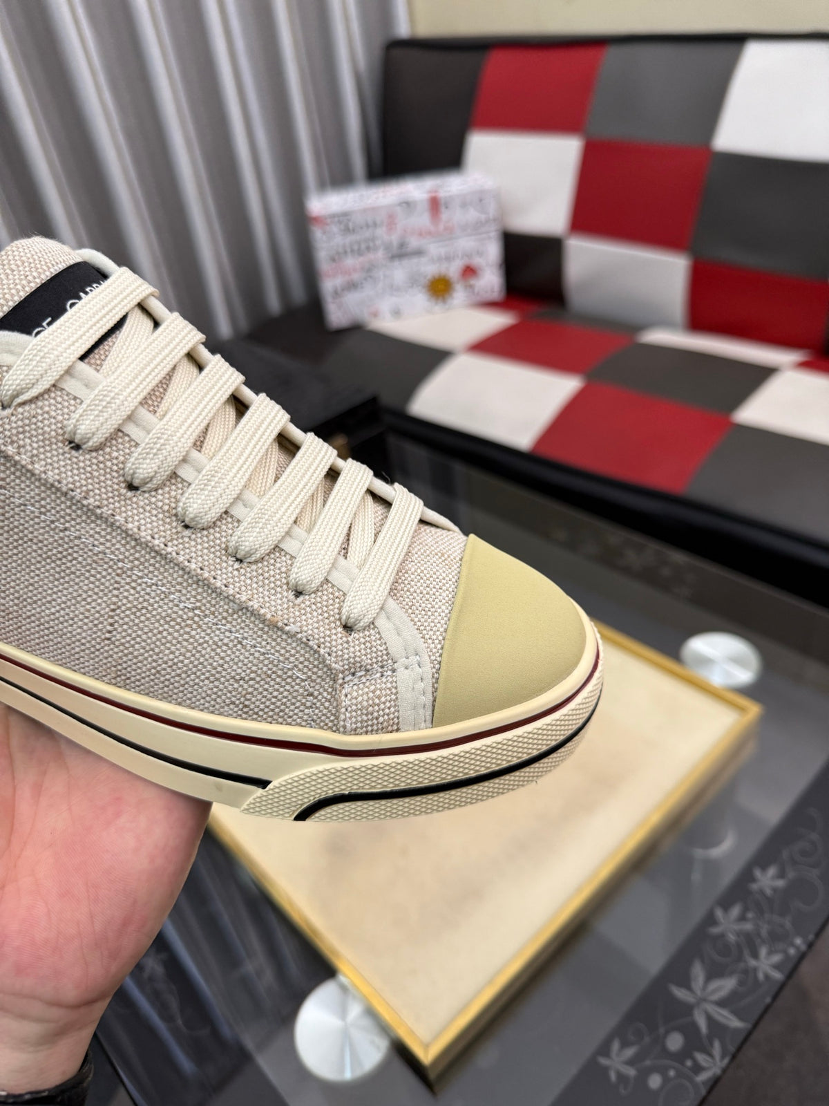 Dolce & Gabbana DG Silk Calfskin & Nubuck Casual Sneakers