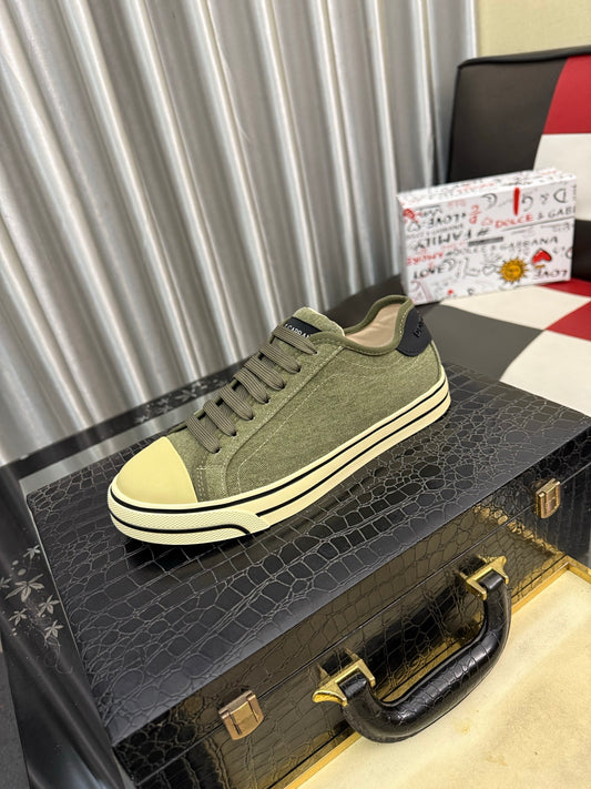 Dolce & Gabbana DG Silk Calfskin & Nubuck Casual Sneakers