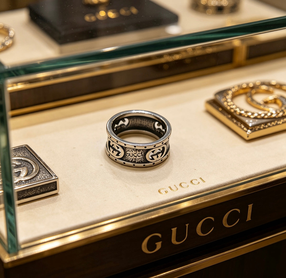 double g Ring for men - alternate angle view 2