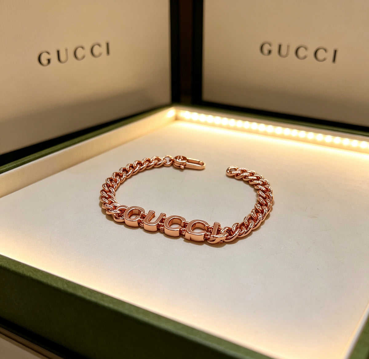 beige luxury Bracelet for men - alternate angle view 2