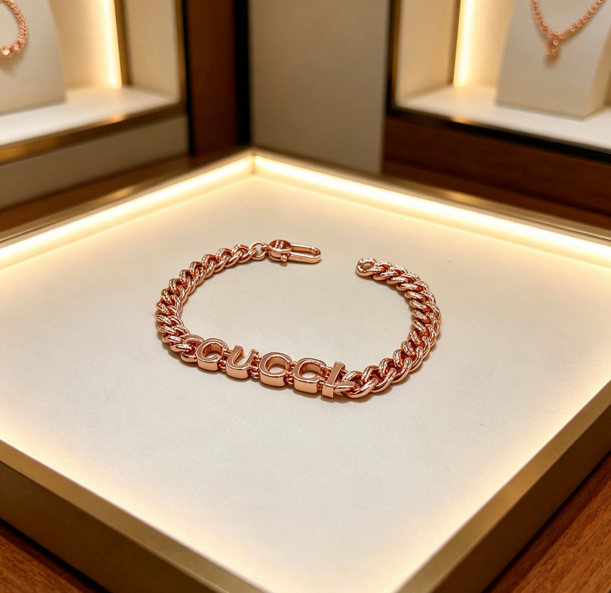 beige luxury Bracelet for men - alternate angle view 5
