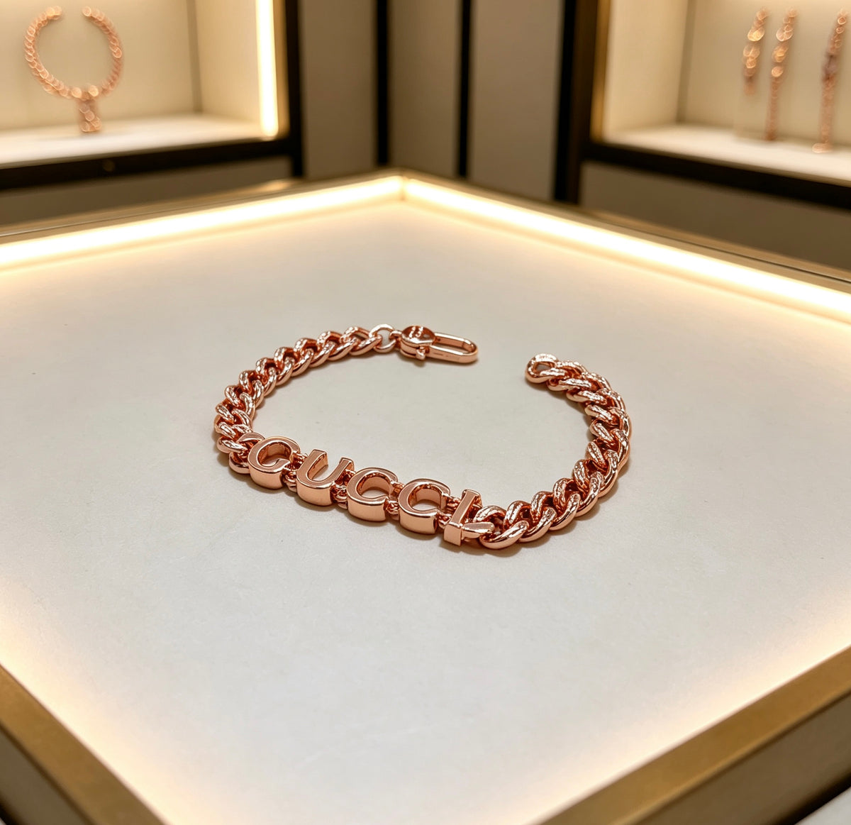 beige luxury Bracelet for men - alternate angle view 4