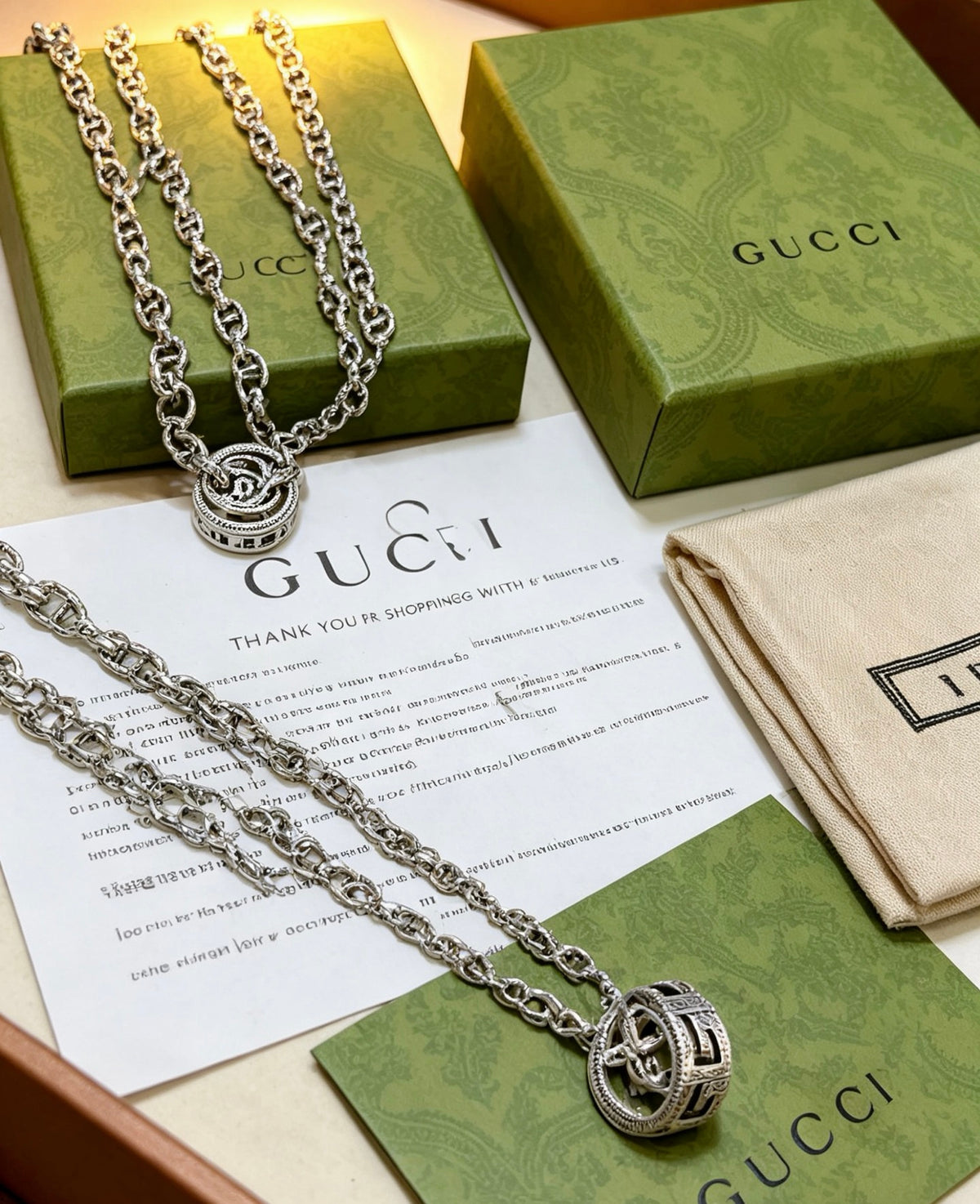 antique chain Necklace for women - alternate angle view 7