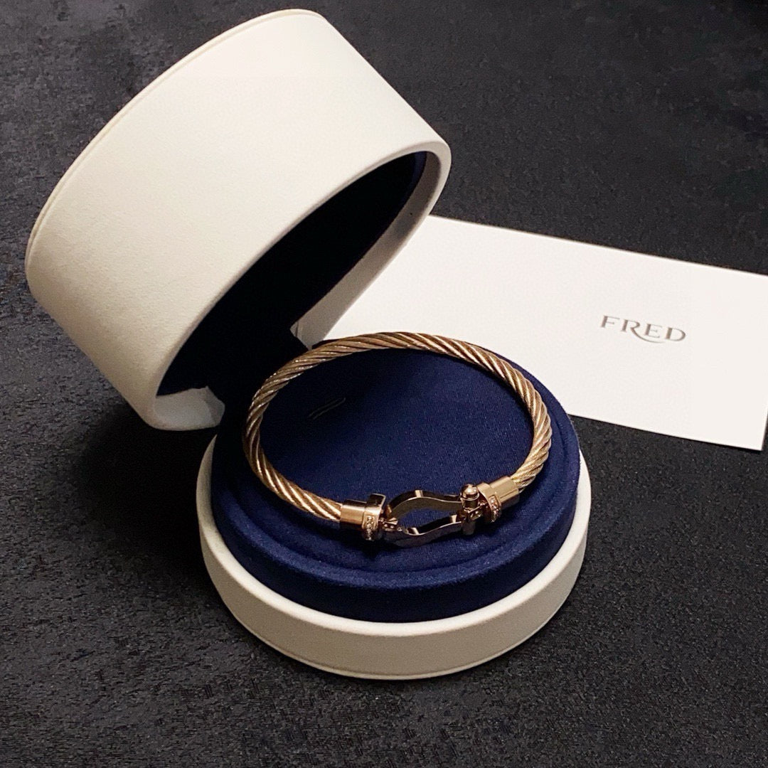 crystal crystal inlaid Bangle for women - alternate angle view 5
