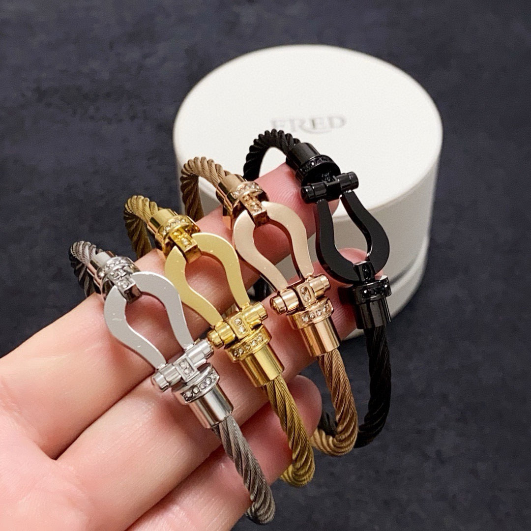 crystal crystal inlaid Bangle for women - product detail view
