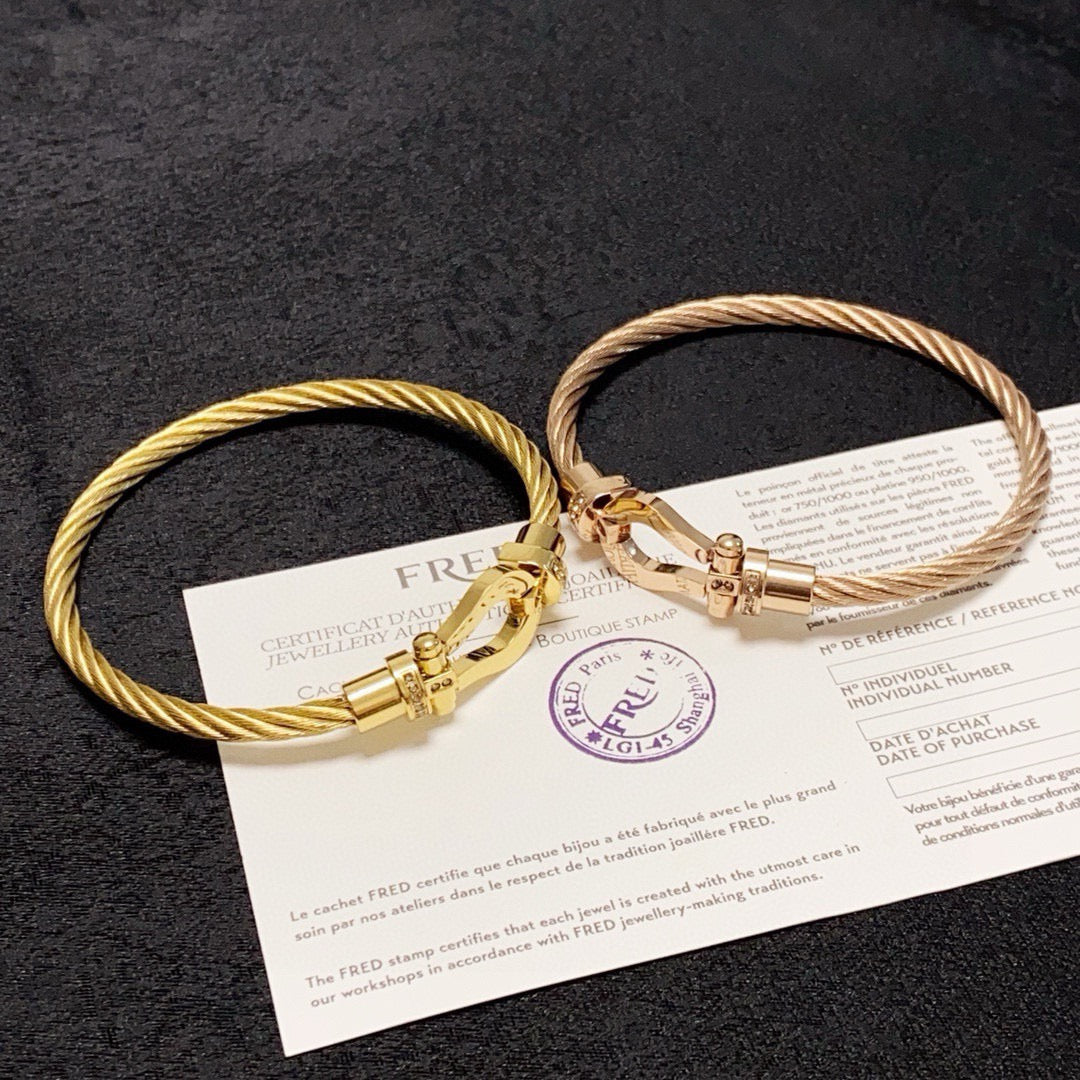 crystal crystal inlaid Bangle for women - alternate angle view 8
