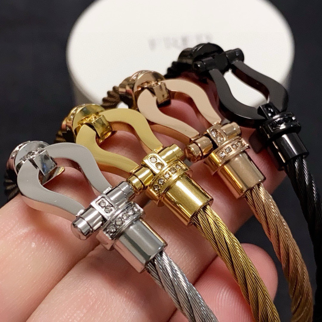 crystal crystal inlaid Bangle for women - alternate angle view 9