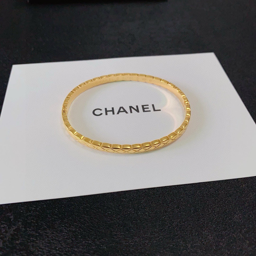 red crystal letter Bangle for women - alternate angle view 6