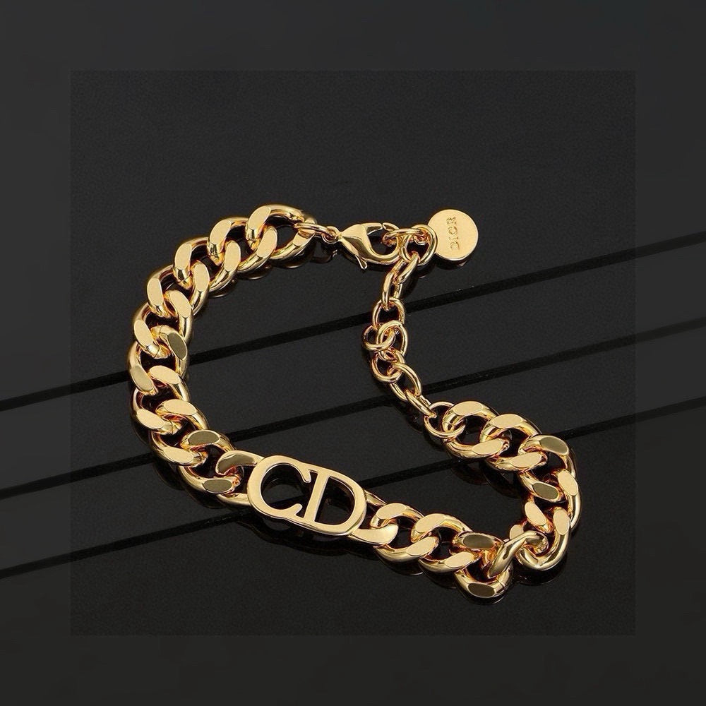 gold letter Bracelet for women - alternate angle view 7