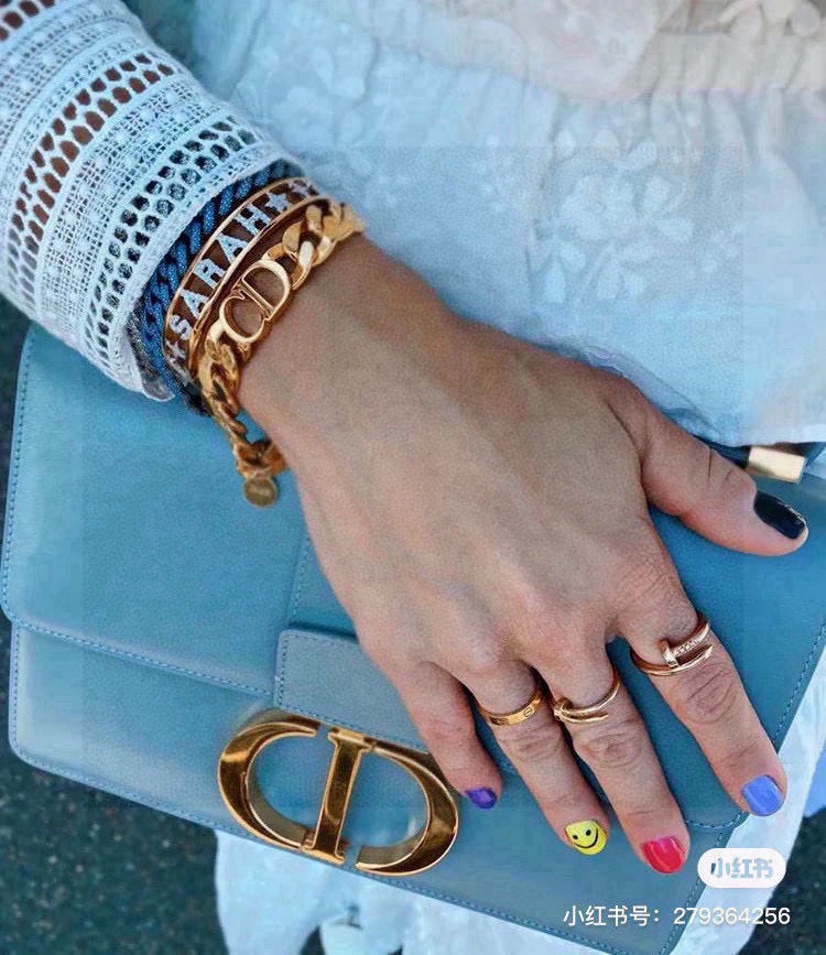 gold letter Bracelet for women - alternate angle view 8