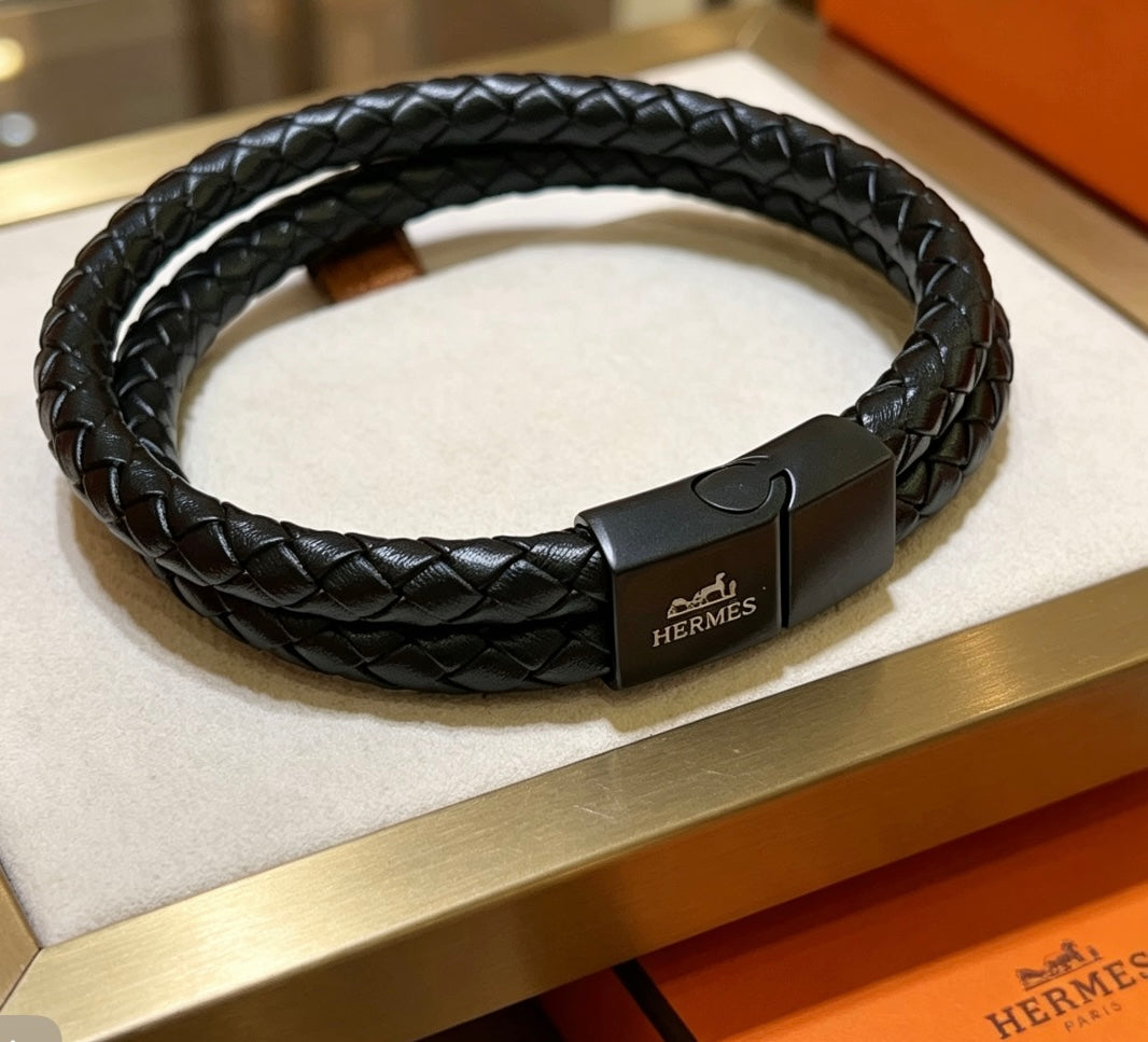 gold luxury Bracelet for men - alternate angle view 2