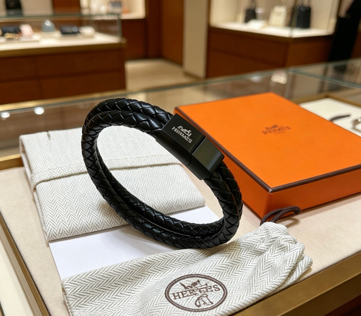 gold luxury Bracelet for men - alternate angle view 5
