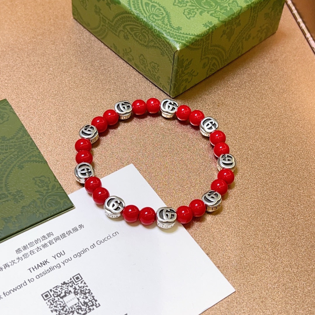 antique crystal Bracelet for men - alternate angle view 5