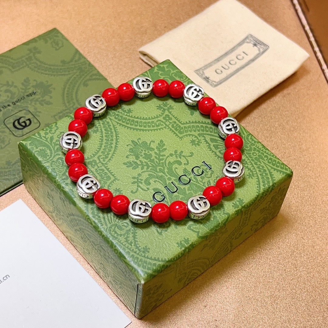 antique crystal Bracelet for men - alternate angle view 4