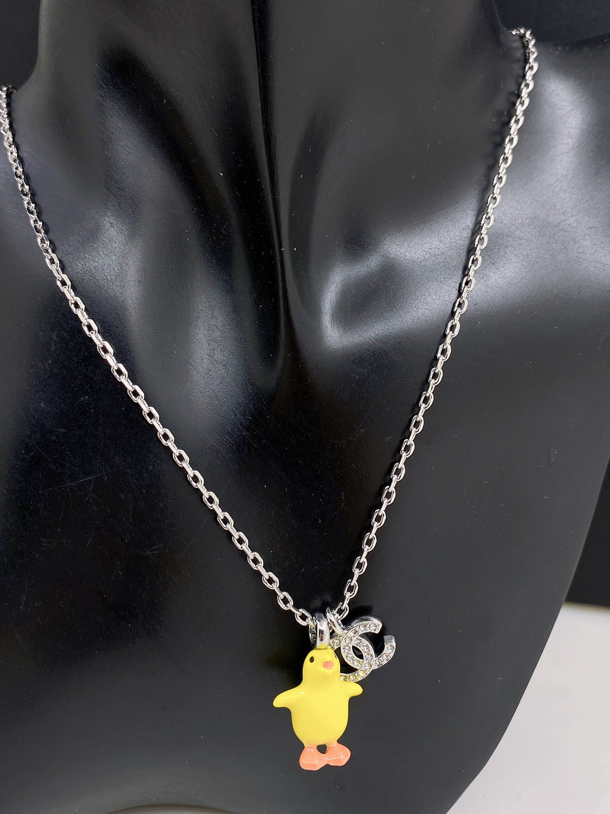 yellow brass Drop Earrings for women - alternate angle view 2