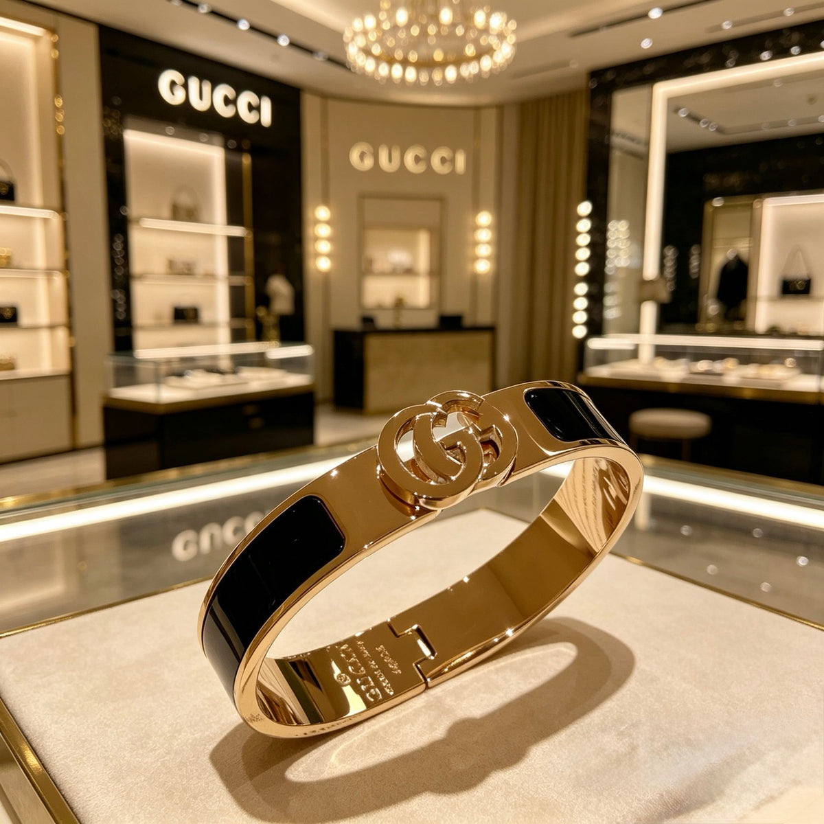 gold double g Bangle for women - product detail view