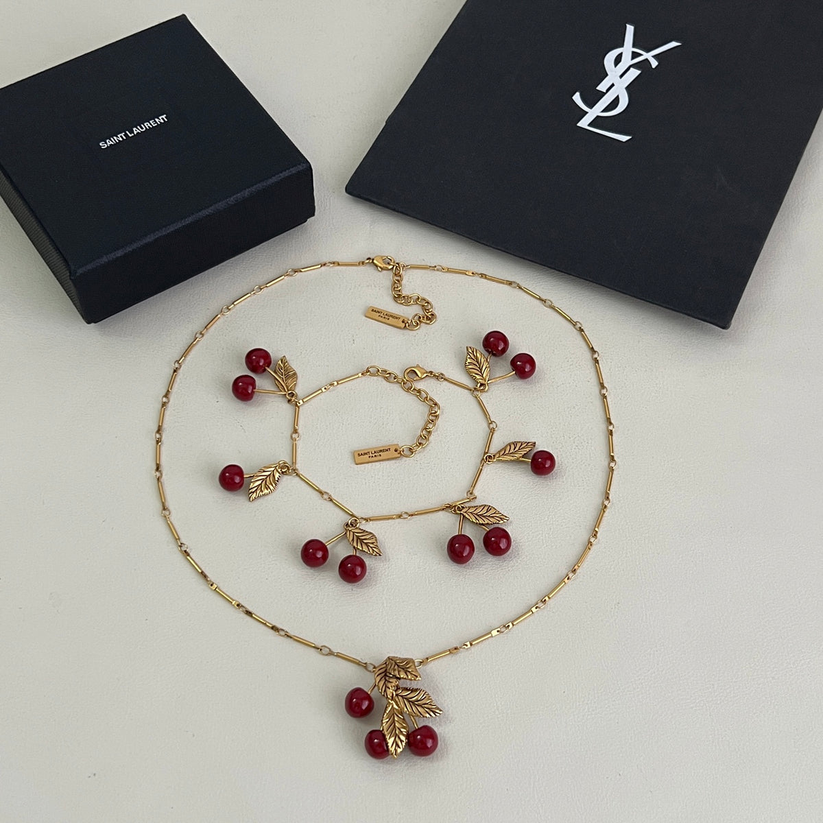 gold brass elegant Necklace for women - alternate angle view 6