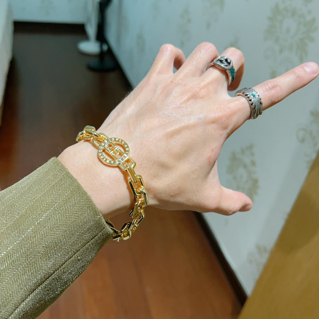 beige minimalist Ring for men - alternate angle view 7