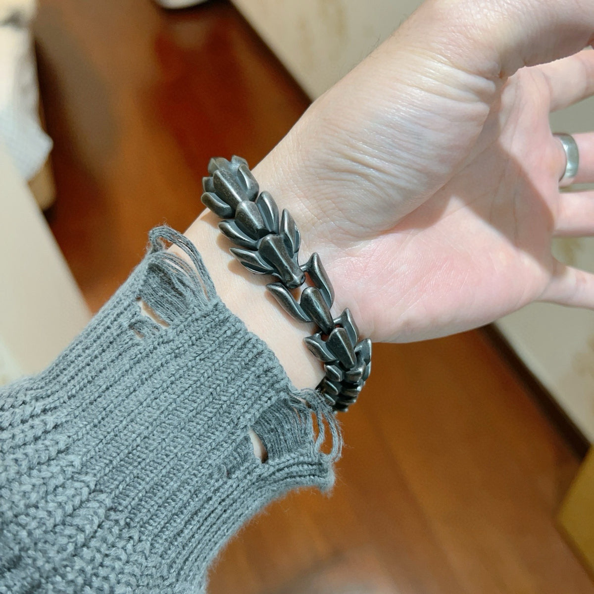 antique vintage Bracelet for men - alternate angle view 4