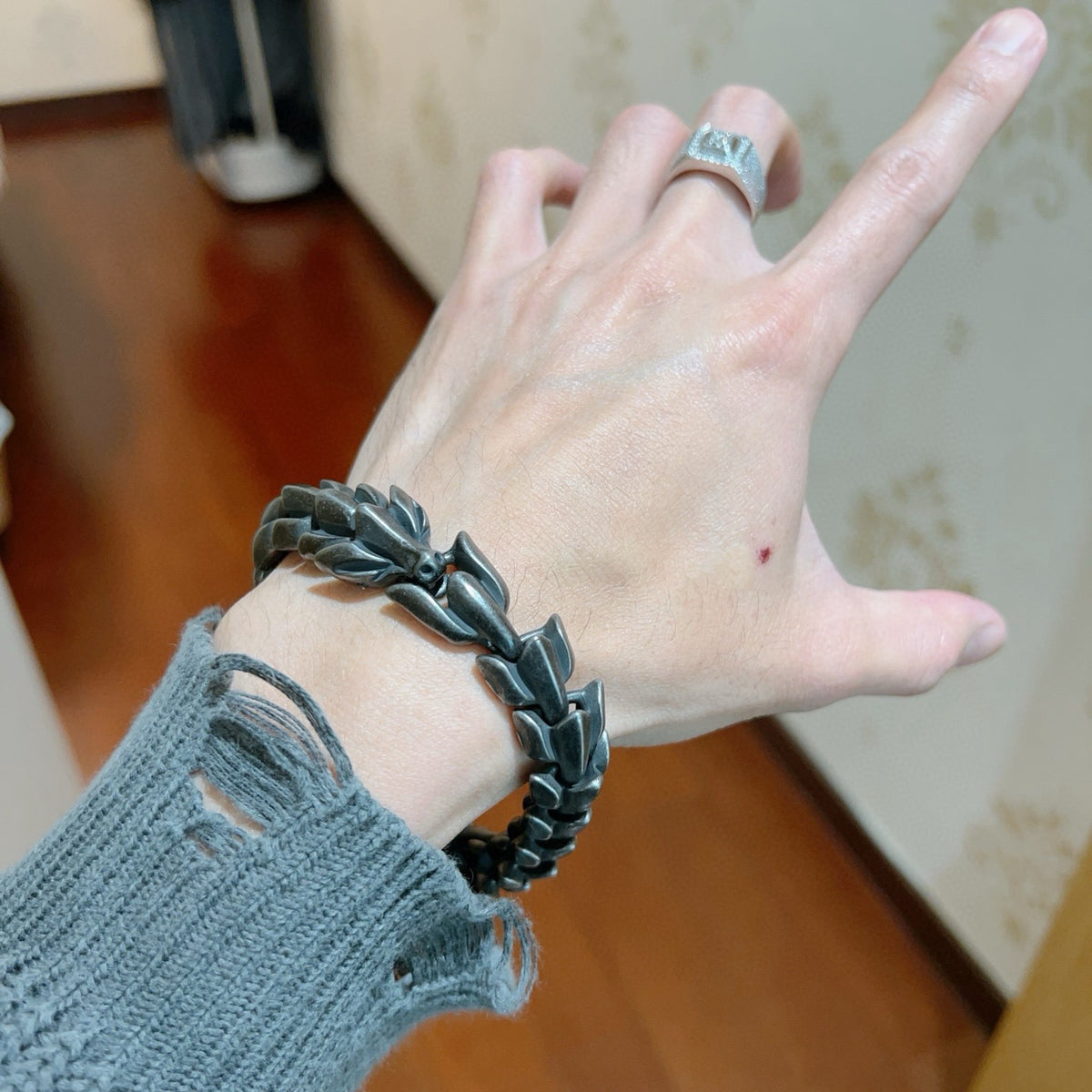 antique vintage Bracelet for men - alternate angle view 7