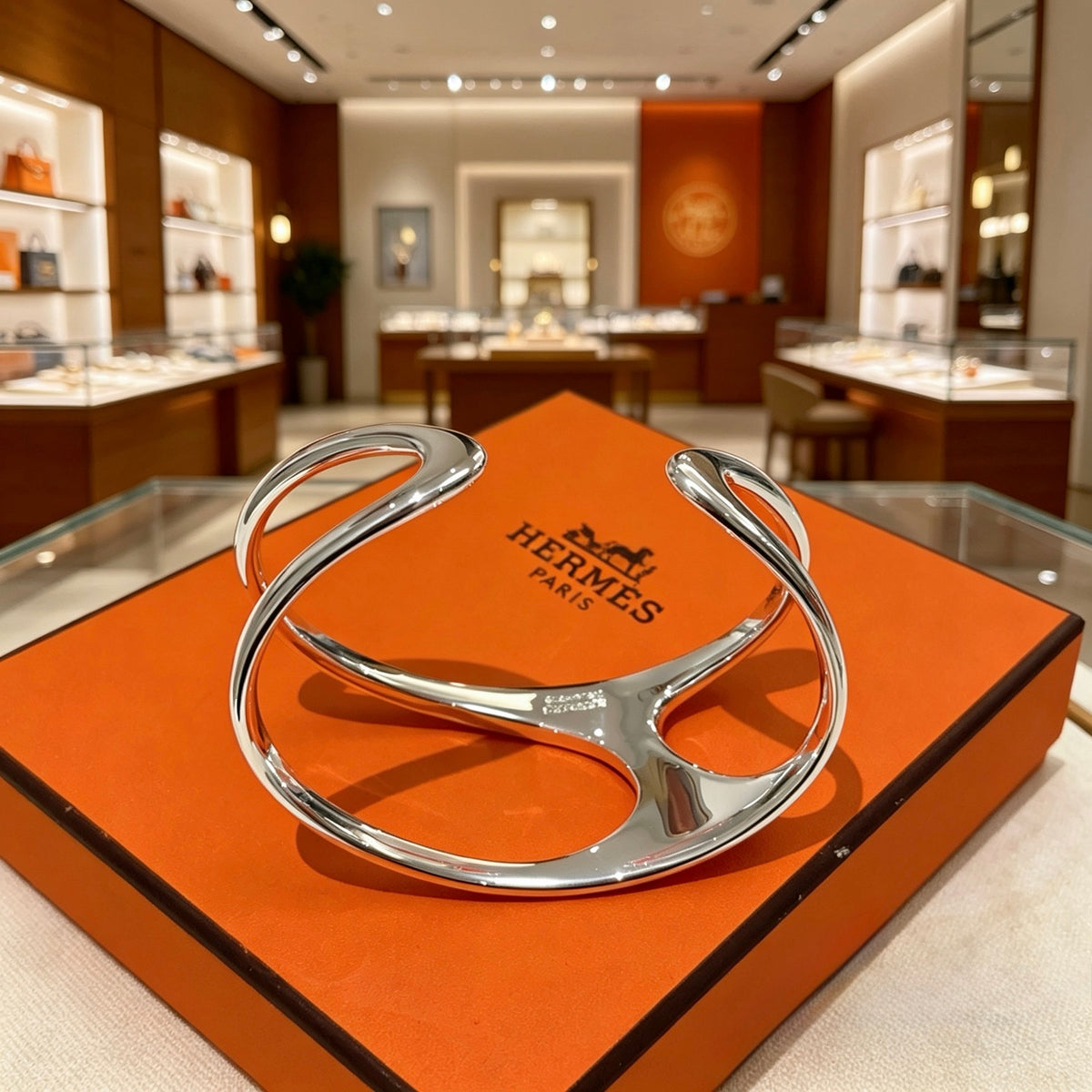 gold gold plated floral Bangle for men - alternate angle view 8
