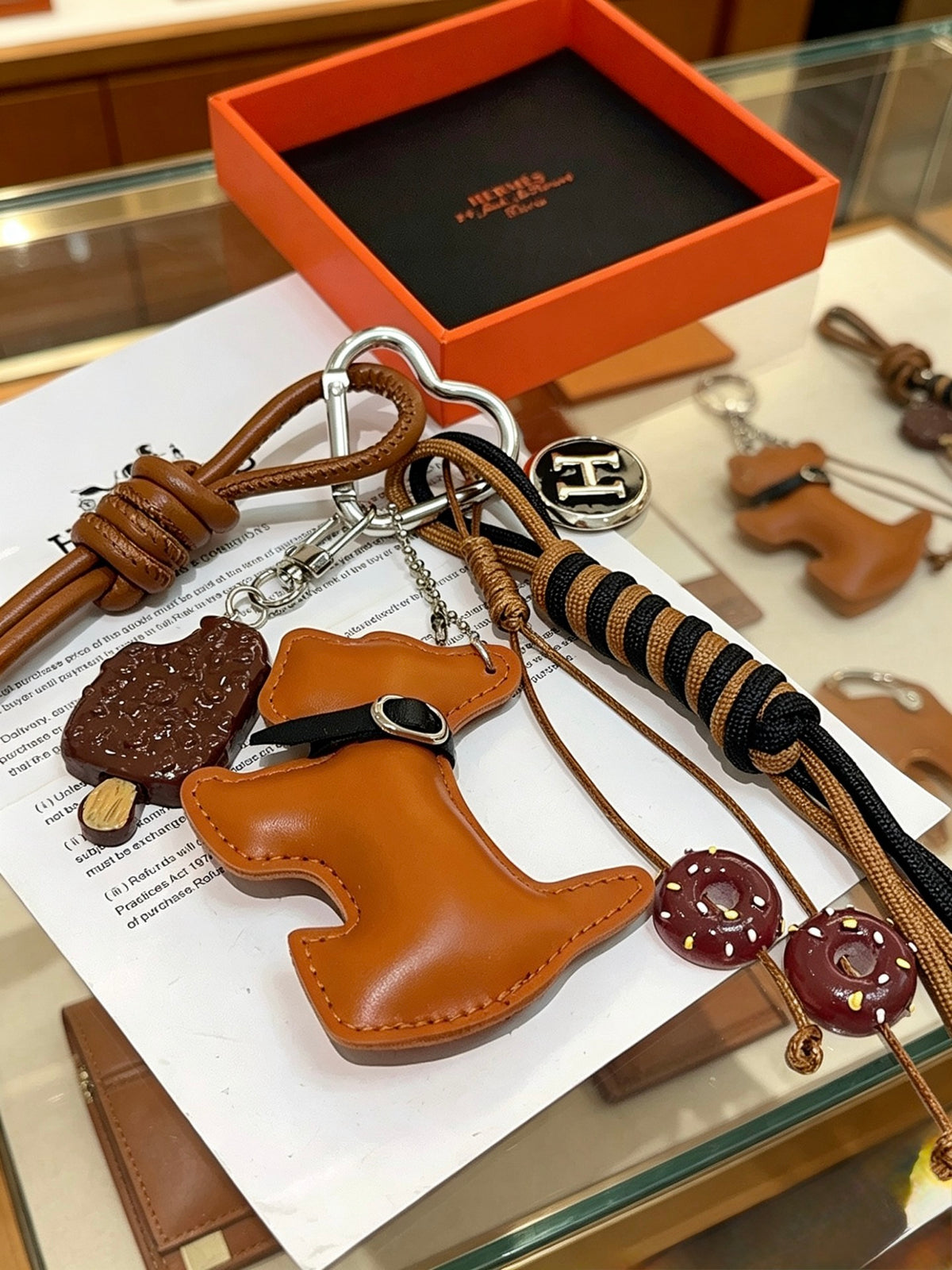 gold key Keychain for men - alternate angle view 2