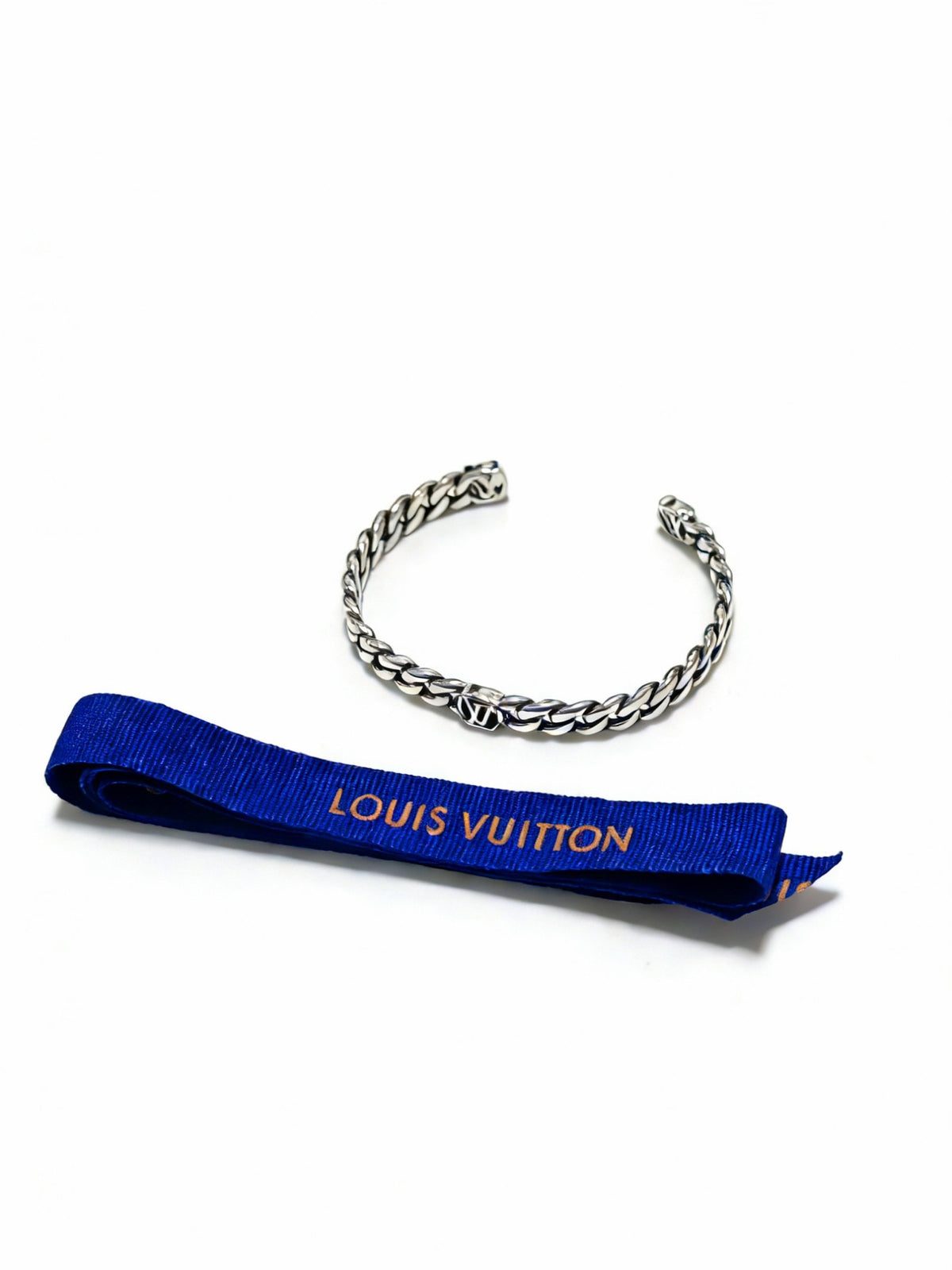 antique chain Bangle for men - alternate angle view 2