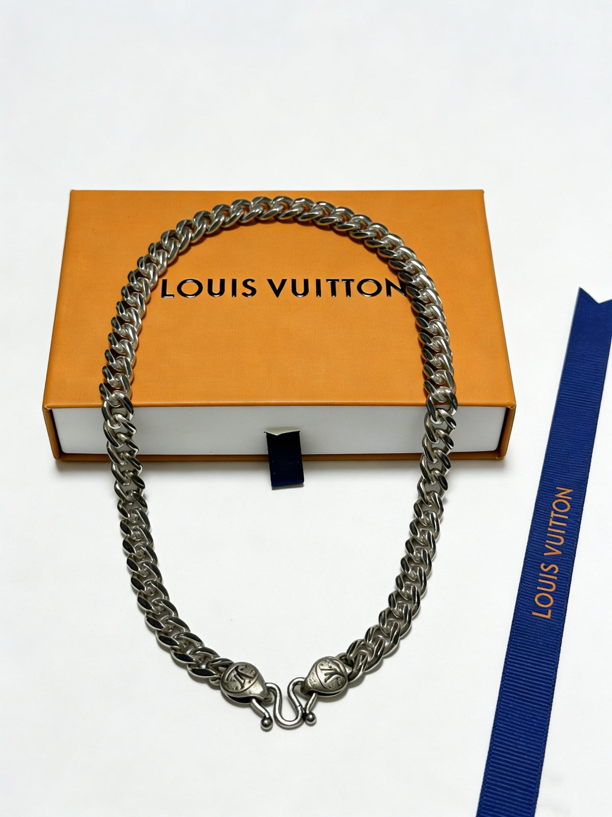antique chain Necklace for men - alternate angle view 6